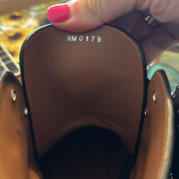 Gently worn Givenchy elegant flat ankle stud boots. Size 40B/10B - Picture 5 of 8